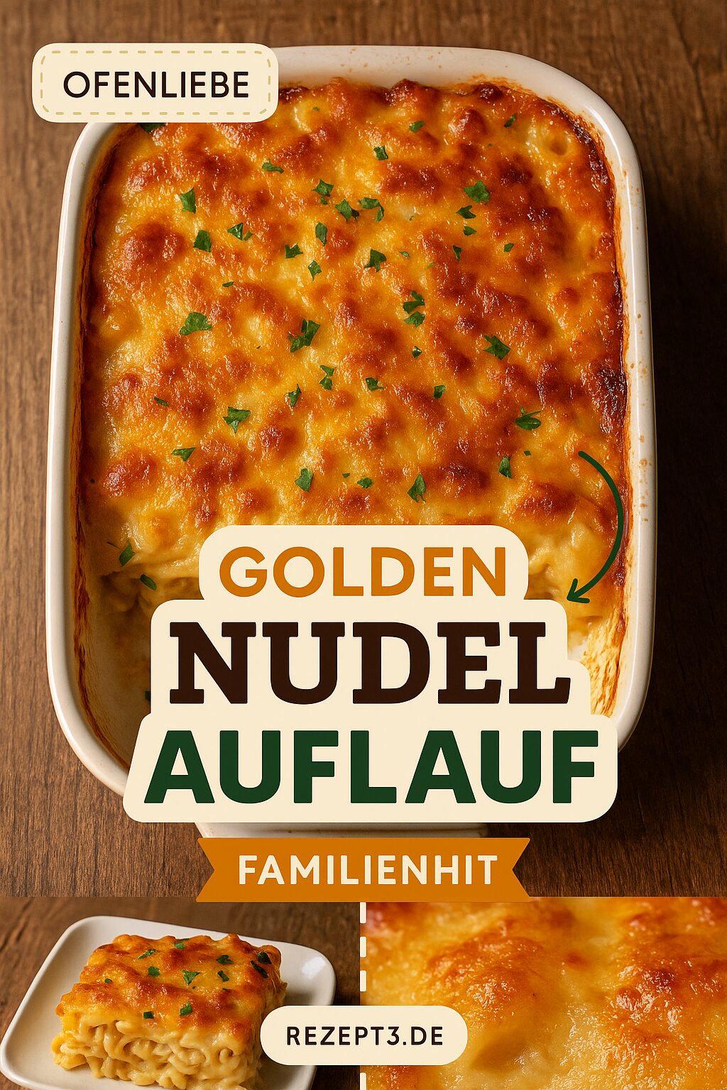 Nudelauflauf – cremiger Ofenklassiker mit Gemüse & Käse