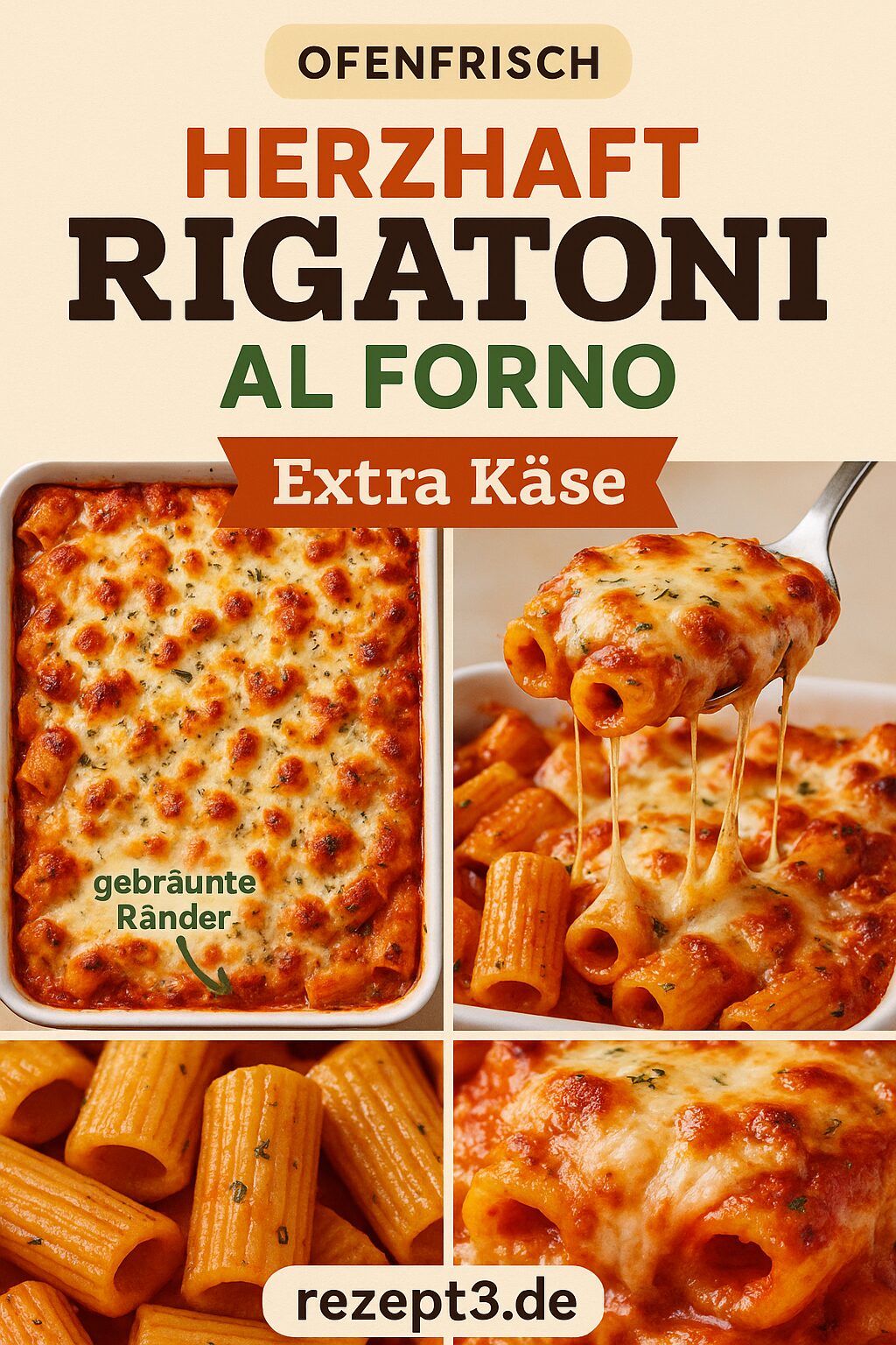 Pigatoni al Forno – knusprig überbackene Ofenpasta
