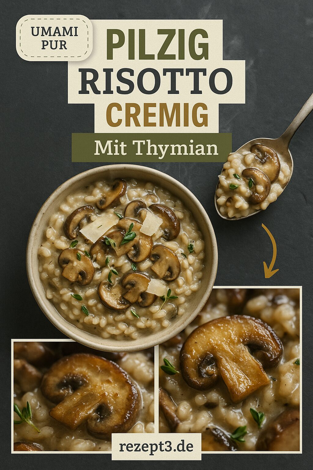 Pilzrisotto – cremiges Risotto mit Waldpilzen, einfach gelingsicher