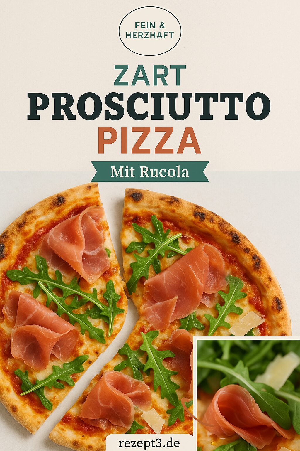 Prosciutto Pizza: Knuspriger Genuss mit Rucola & Mozzarella
