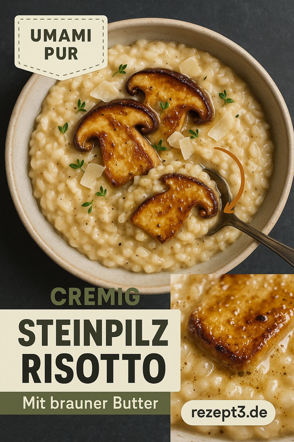 Steinpilz-Risotto: Cremiges Pilzrisotto mit Waldaroma